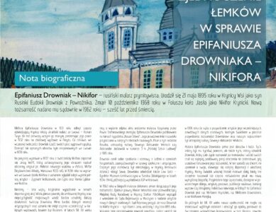 Aby nosił nasze imię… Zjednoczenie Łemków w sprawie Epifaniusza Drowniaka — Nikifora — wystawa