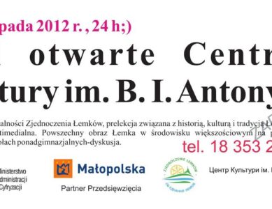 Dni otwarte Centrum Kultury im. B.I. Antonycza