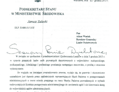 Stanowisko Ministra Środowiska